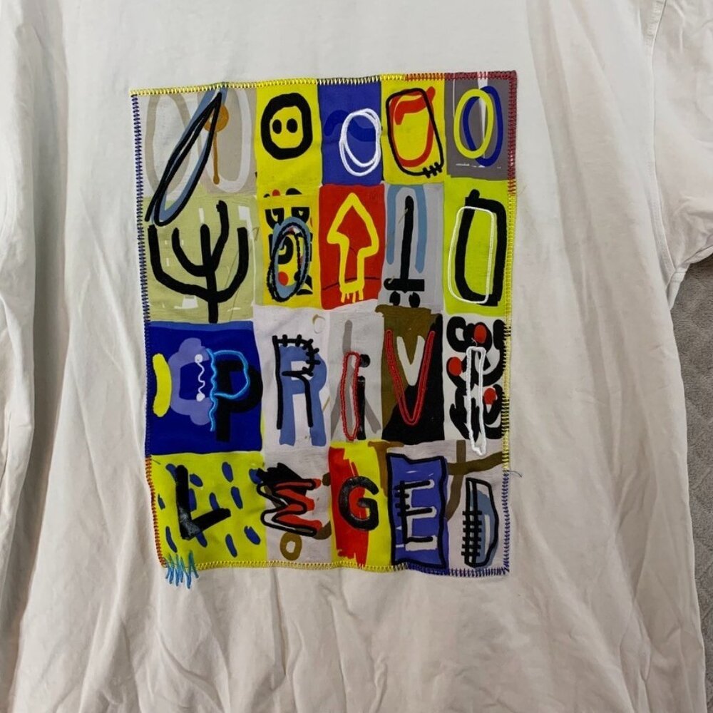 Bleecker & Mercer Mens 3X T-Shirt White Graphic Print Short Sleeve Logo - Picture 5 of 16